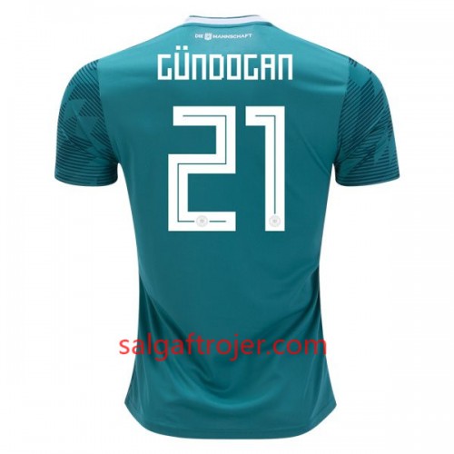 Tyskland Fodboldtrøjer Gundogan 21 Udebanesæt VM 2018 Tyskland Fodboldtrøjer Gundogan 21 Udebanesæt VM 2018